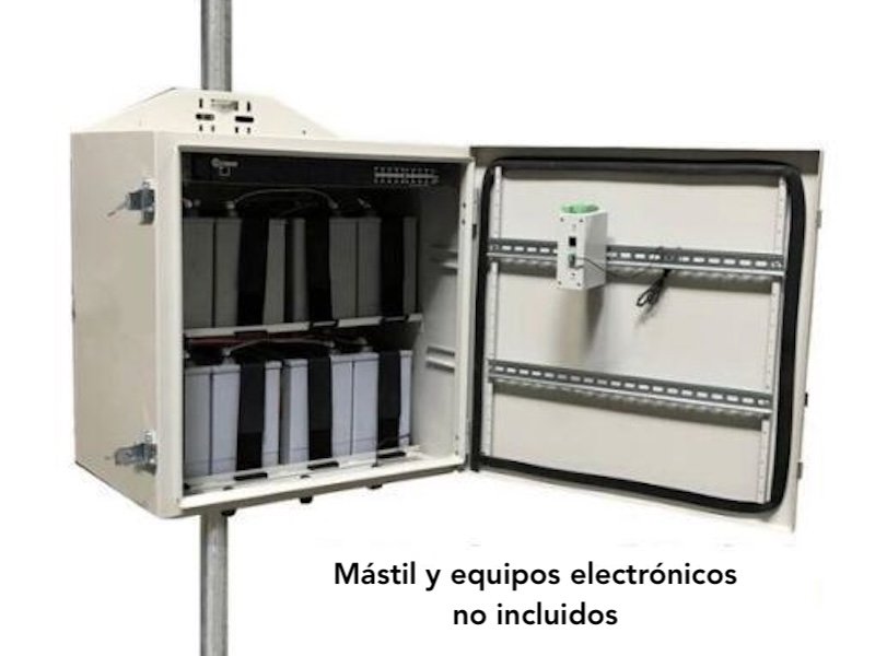 Tycon Power Tycon Power - Caja Exterior Metal NEMA4 IP65, acero Gris Puerta articulada, tapa 24.100" L x 24.100" A (612.14mm x 612.14mm) X 17.500" (444.50mm) — Otros